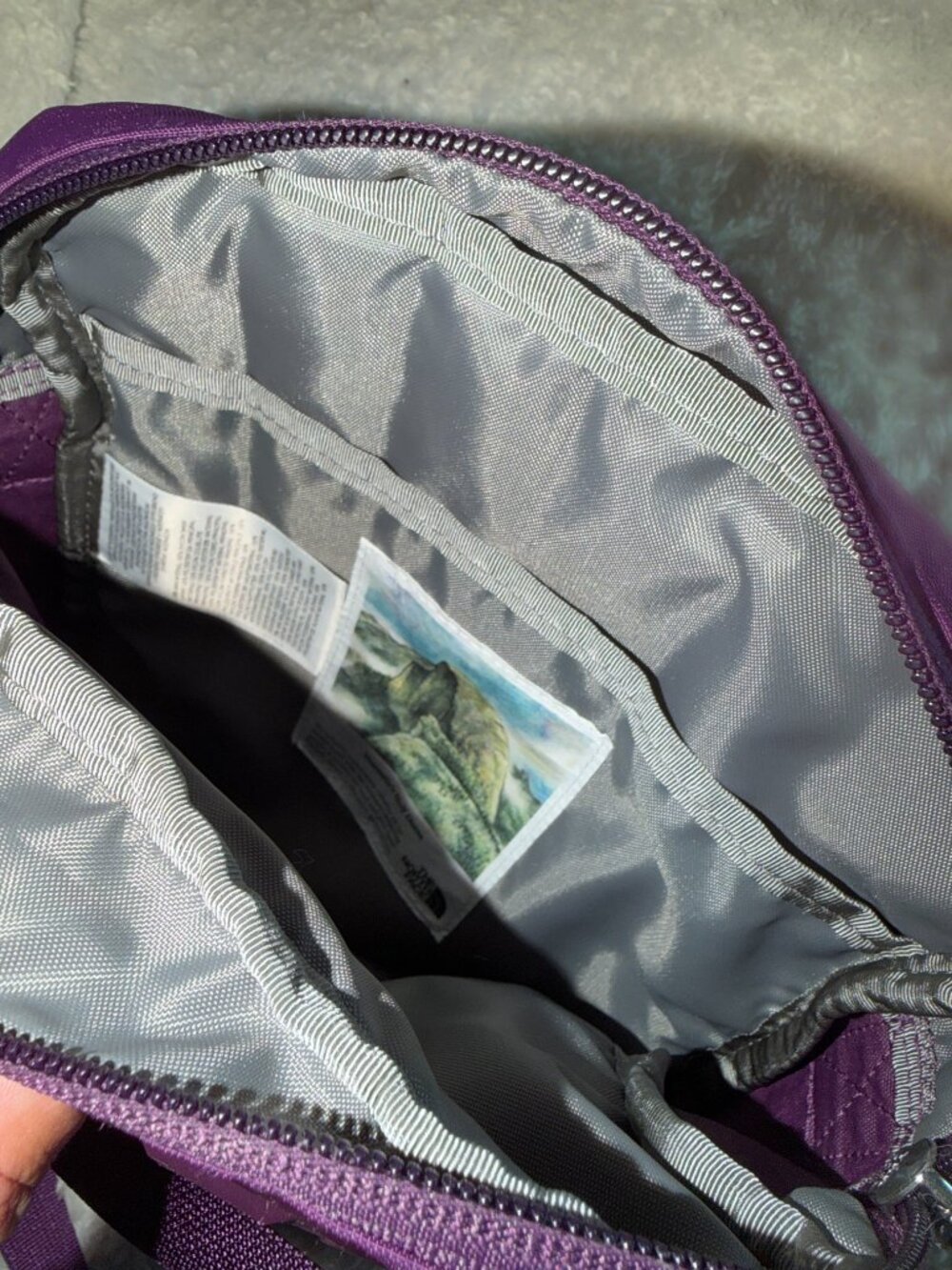 The North Face Berkeley Crossbody, OS, Black Currant Purple/Yellow Silt - Picture 5 of 5